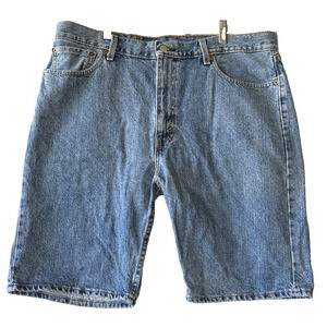 Levi's 505 Mens Denim Blue Jeans Shorts Size 38 Rise 12" Inseam 10" Jorts